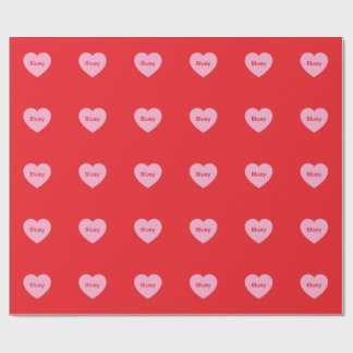 Papel De Presente Bluey Hugs Paper