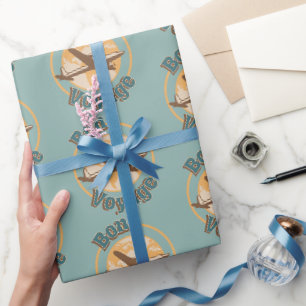 Papel De Presente Boa Viagem Vamos viajar pelo mundo design