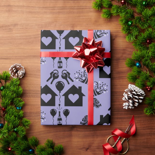 Papel De Presente Boas-vindas de Aquecimento da Nova Casa (Presente de Natal)