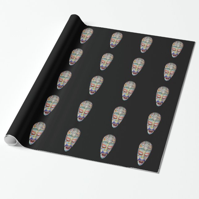Papel De Presente Bob, por que a cara longa? Máscara de Mosaico (Desenrolado)