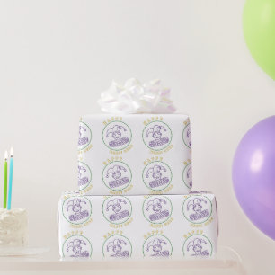 Papel De Presente Bobo Festivo - Mardi Gras - Celebração do Carnaval