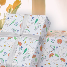 Papel De Presente Bobo Goose Party Blue