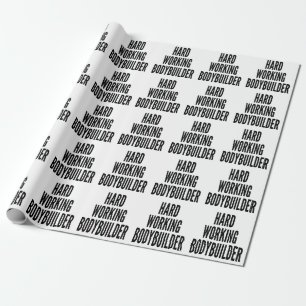 Papel De Presente Bodybuilder de Trabalho do duro