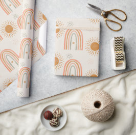 Papel De Presente Boho arco-íris