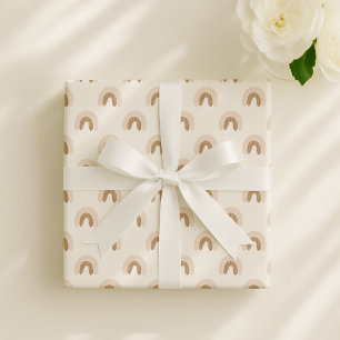 Papel De Presente Boho arco-íris, berçário neutro em relação ao gêne