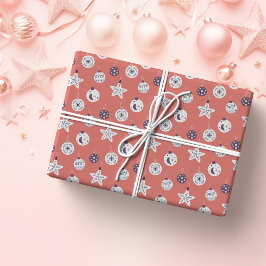 Papel De Presente Boho Dreams Modern Holiday Ornaments