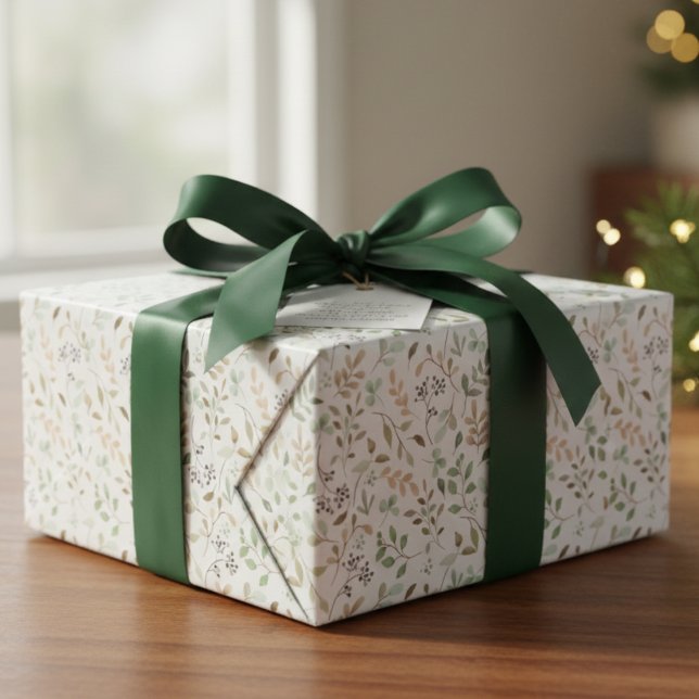 Papel De Presente Boho Flor Silvestre  (Criador carregado)