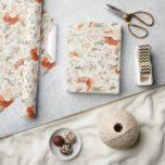Papel De Presente Boho Floral Verdura Botânica<br><div class="desc">Crie papel de embrulho personalizado e embrulho de presente para todas as ocasiões. Quando você dá um presente embrulhado em papel de embrulho personalizado,  certamente vai colocar um sorriso no rosto de todos! Com belo padrão floral dourado.</div>
