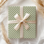 Papel De Presente Boho Pastel Girly Modern Green Geométrico<br><div class="desc">Embalagem geométrica pastel macio. Veja nossa linha de cheio de produtos de plástico de presentes em nossa loja Zazzle.</div>