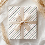 Papel De Presente Boho Pastel Moderno Rosa Verde Cinza Listras<br><div class="desc">Papel de presente Soft pastel Rosa Verde Cinza Listras.  Veja nossa linha completa de produtos de papel de presente em nossa loja Zazzle.</div>