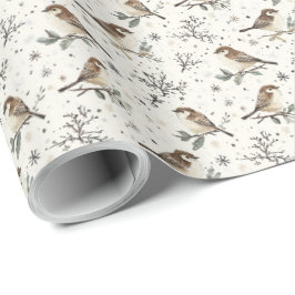 Papel De Presente Boho Woodland Watercolor Natal