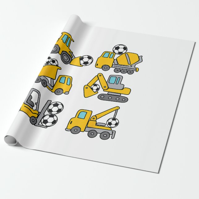 Papel De Presente Bola de Futebol para crianças de futebol (Desenrolado)