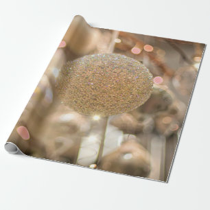 Papel De Presente Bola de Natal Elegante Chique Festa