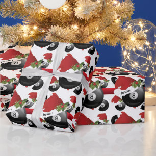 Papel De Presente Bola de Piscina de Natal  Texto "MAL"