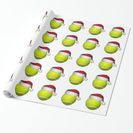 Papel De Presente Bola de Tênis de Natal