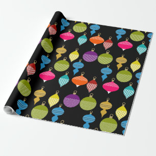 Papel De Presente Bola decorativa de Natal retrógrada