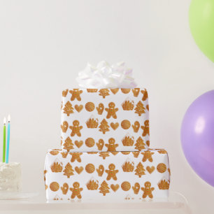 Papel De Presente Bolachas de Pão-Genga de Natal
