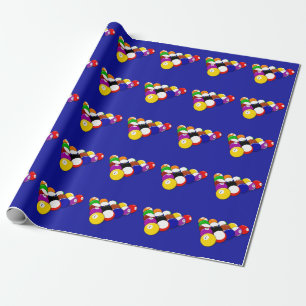 Papel De Presente Bolas de Bilhar