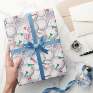Papel De Presente Bolas de Golfe Multiplicaram Todas As Ocasiões De