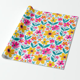 Papel De Presente Bold Bloom