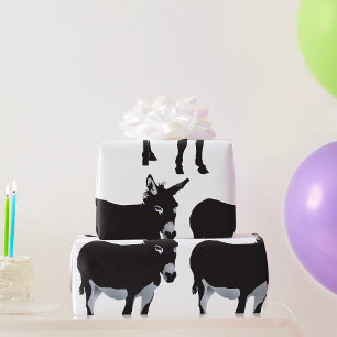 Papel De Presente Bold Donkey Silhouette Animal