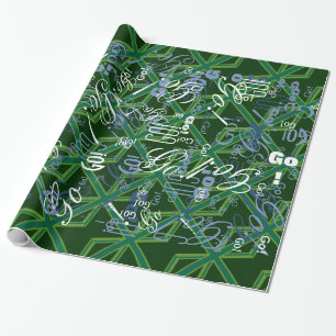 Papel De Presente Bold Forest Green Union Jack