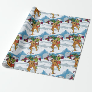 Papel De Presente Bolhas de Natal