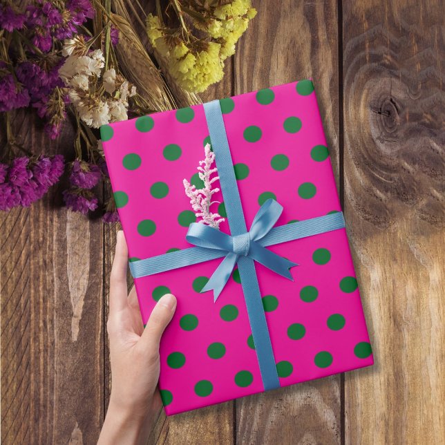 Papel De Presente bolinha rosa (Criador carregado)