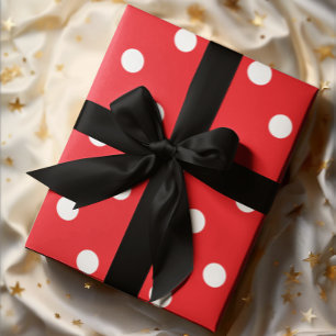 Papel De Presente Bolinha Vermelha