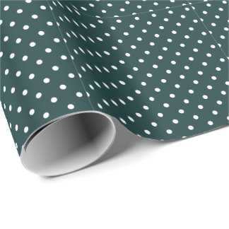 Papel De Presente Bolinhas Azul Verde
