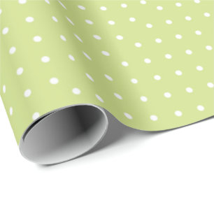 Papel De Presente Bolinhas bonitas do verde limão