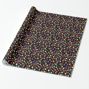 Papel De Presente Bolinhas coloridas vibrantes