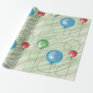 Papel De Presente Bolinhas de Natal Luzes Decoração de Férias Presen