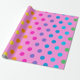 Papel De Presente bolinhas do arco-íris