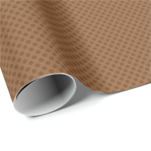 Papel De Presente Bolinhas minúsculas de Brown