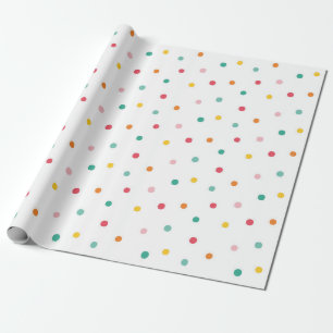 Papel De Presente Bolinhas multicolores