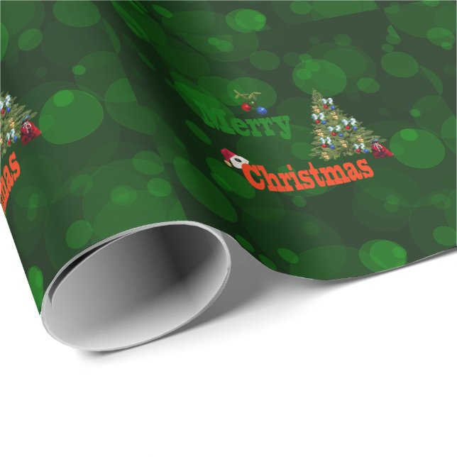 Papel De Presente Bolinhos de Natal, Papel de Molho de Natal (Ponta do rolo)