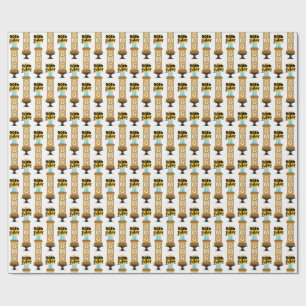 Papel De Presente Bolo de Chocolate Alto de 50 Anos de Idade
