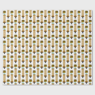 Papel De Presente Bolo de Chocolate Alto de Aniversário de 40 anos d