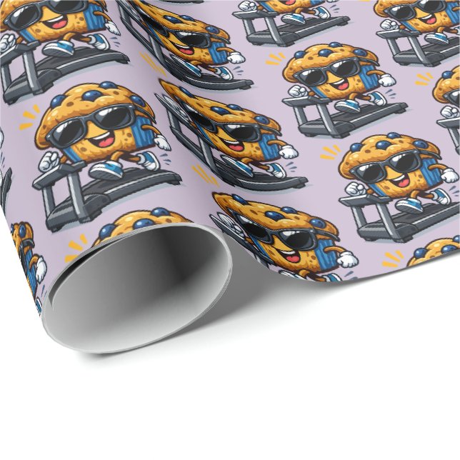Papel De Presente Bolo de Fubá na Esteira (Ponta do rolo)