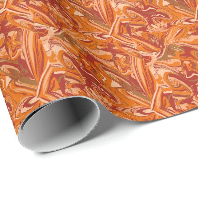 Papel De Presente Bolo de Laranja (Ponta do rolo)