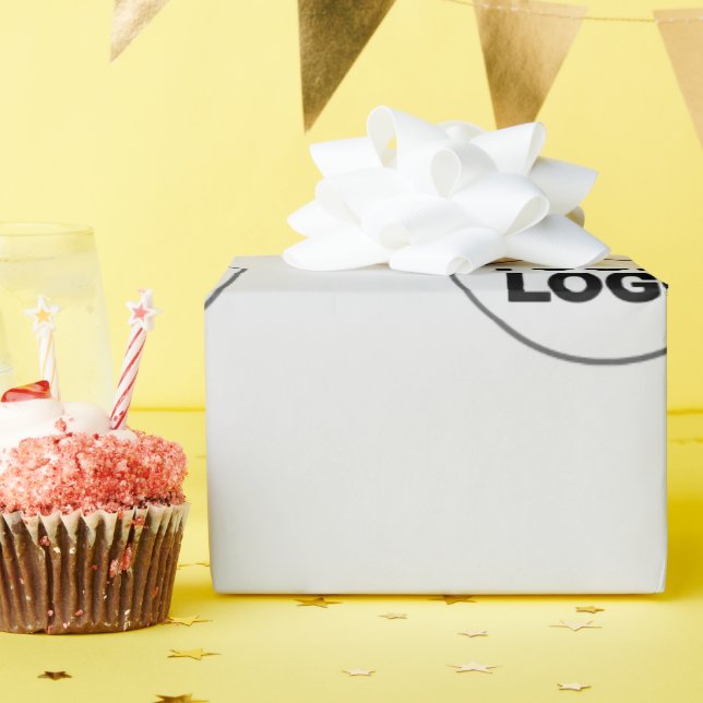 PAPEL DE PRESENTE BOLSA DE ESTILO ELEGANTE MODERNO MÍNIMO SIMPLES MO (Festa de aniversário)