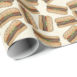 Papel De Presente Bolsa de Hamburger de Diversão