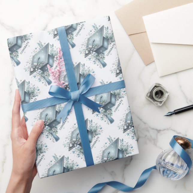 Papel De Presente Boné de formatura e Diploma (Presentear)