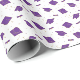 Papel De Presente Boné de formatura Roxo