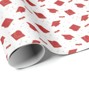 Papel De Presente Boné de formatura Vermelho