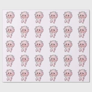 Papel De Presente Boneca Fofa “Em Criação” Design – Futuro Sonho Gi