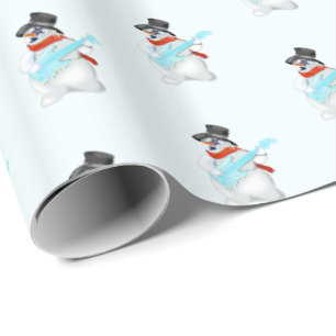 Papel De Presente Boneco de neve