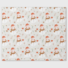 Papel De Presente ⛄ boneco de neve