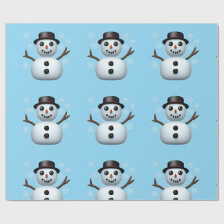 Papel De Presente Boneco de neve